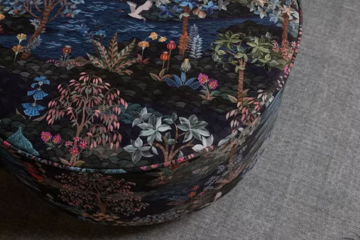 Grand Pouf Pip Garden Bleu Fonce>Pip Studio Best