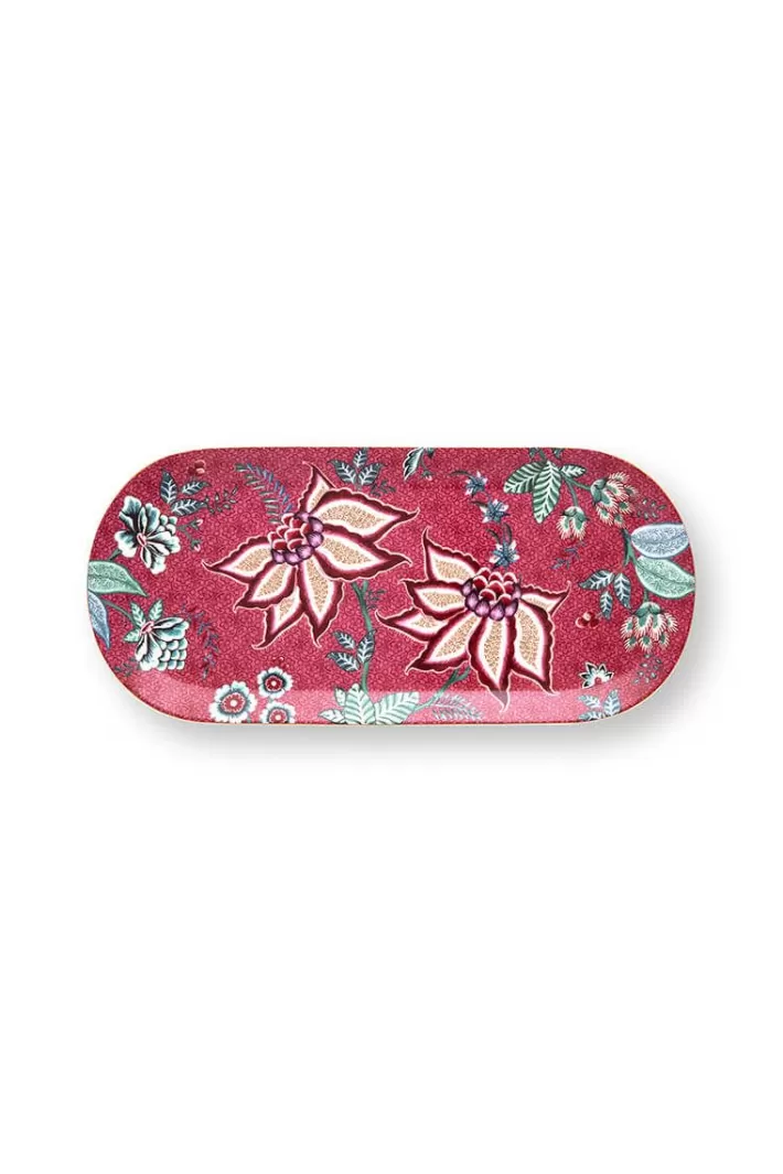 Plateau A Gâteaux Rectangulaire Flower Festival Rose Fonce>Pip Studio Clearance