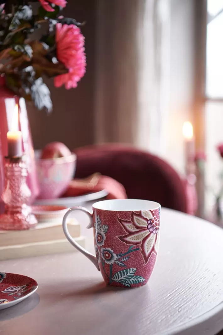 Tasse Xl Flower Festival Rose Fonce>Pip Studio Hot